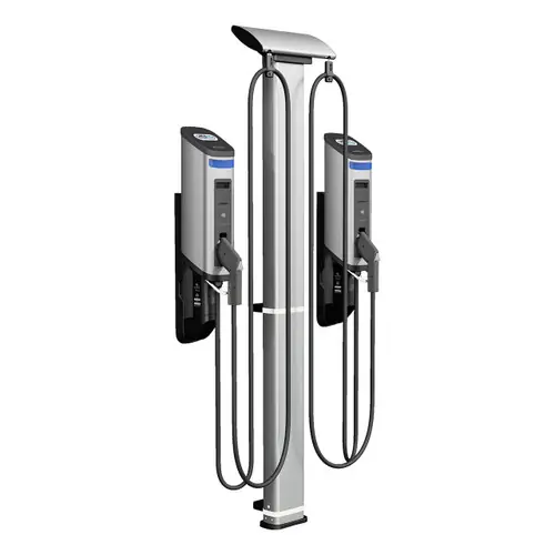 Gilbarco Amps2Go Series 6 7.2 kW Level 2 Wall Mount EV Charging Station, Dual Port w/ J1772 Connectors