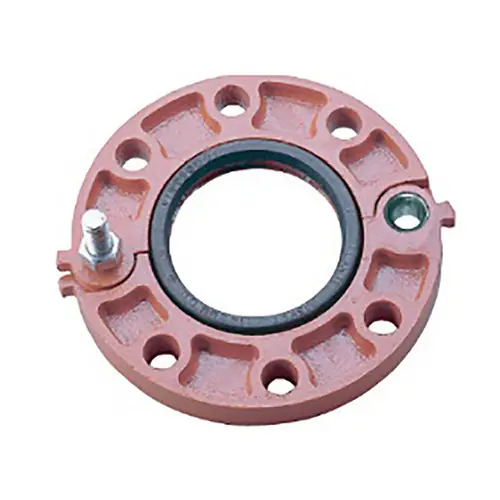 Shurjoint 7041 Grooved Flange Adapter ANSI Class 125/150, Ptd. Orange