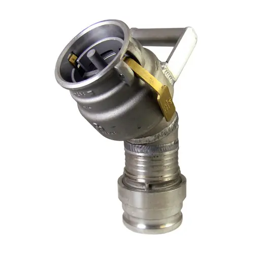 Civacon 633CPP Vapor Recovery Coupler w/ 45° Swivel Male Camlock Inlet & Handle