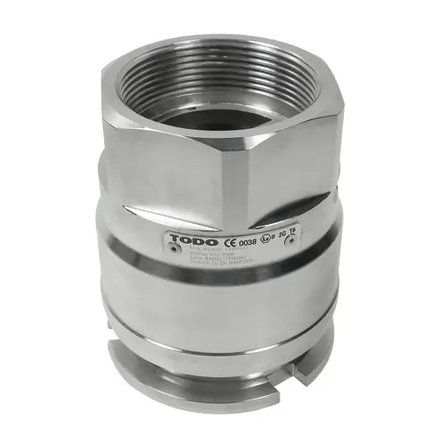 TODO II-GAS 3 in. Stainless Steel LPG Dry-Break Adapter x Female NPT, Low Temp. FKM