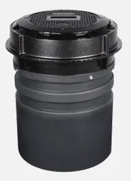 Franklin Fueling Systems Defender Series Grade Level Spill Container w/ Visual Monitor & Black Epoxy-Coated Cast Iron Gasketed Lid