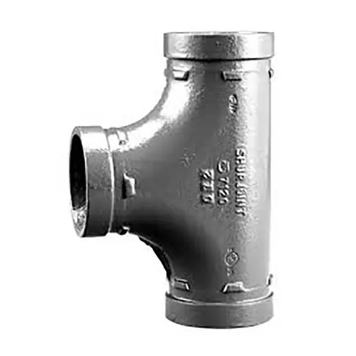 Shurjoint 7120 Grooved Tee Fitting, Galvanized