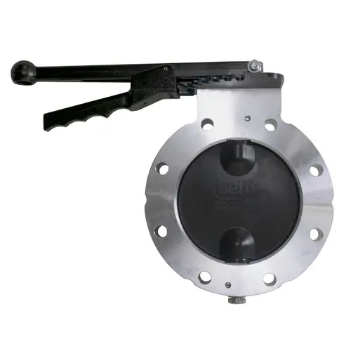 Betts WD Series 4 in. Aluminum Wet-R-Dri Metering Butterfly Valve w/ FKM Seals & Disc, TTMA Flange, Locking Handle