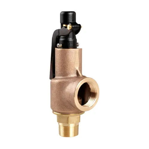 Aquatrol 88 Series 3/4 in. MNPT x FNPT Brass Air/Gas Safety Valve, Lift Lever