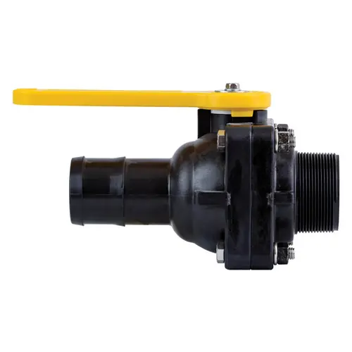 TerreMax Bolted Ball Valve, 100 PSI, Hose Barb x Male NPT