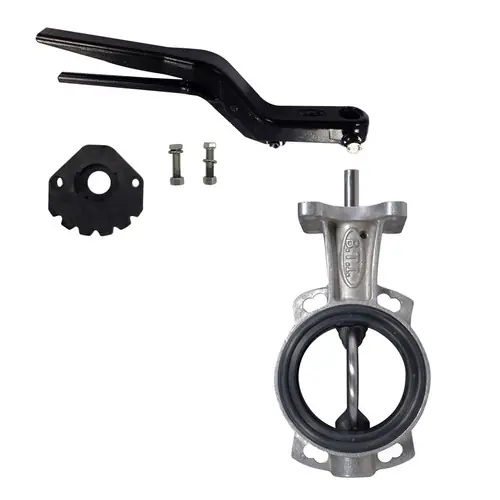 BTI 3-600-530-HD5N 3 in. Aluminum Utility Valve, Ductile Iron Disc, Nitrile Rubber Seat, 5 Position Handle W/ TTMA/ANSI Flange