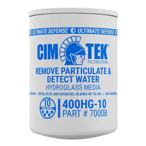 Cim-Tek 70008 400HG-10 10 Micron Water Detection Particulate Fuel Filter