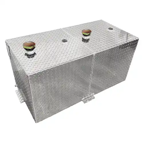 110 Gallon Aluminum Rectangle Split Fuel Transfer Tank