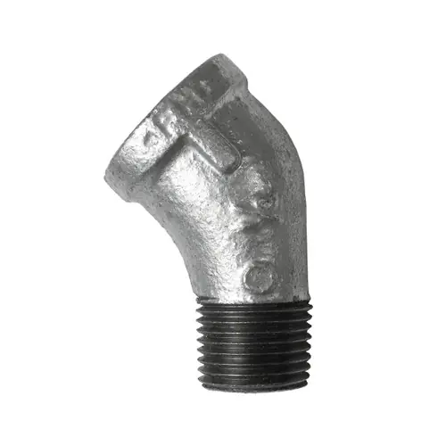 Service Metal Series SG45STR Class 150 Galvanized Malleable Iron 4 in. 45° Street Elbows