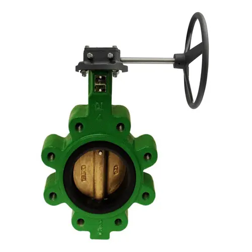 Apollo LC149 Series 10 in. 150# Flange Cast Iron Butterfly Valve, Lug Style w/ Gear Operator