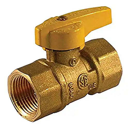 Jomar Valve T-205 Series FNPT Ball Valve w/Yellow Teardrop Handle, 400 PSI, Lifetime Warranty