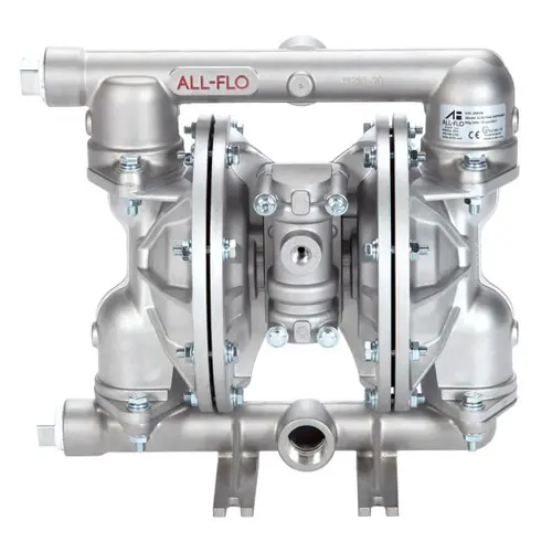 All-Flo A100 1 in. NPT Aluminum Air Diaphragm Pump w/ Bunalast™ Diaphragms, Nitrile Rubber & Polypropylene Seats