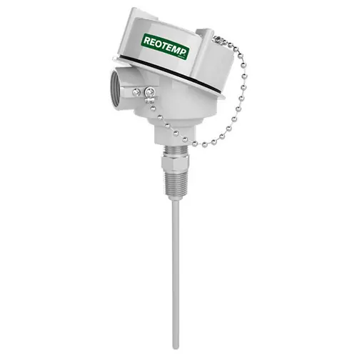 Reotemp REE Series Resistance Temperature Detector Assembly w/Explosion Proof Head, 1/4 in. Dia.