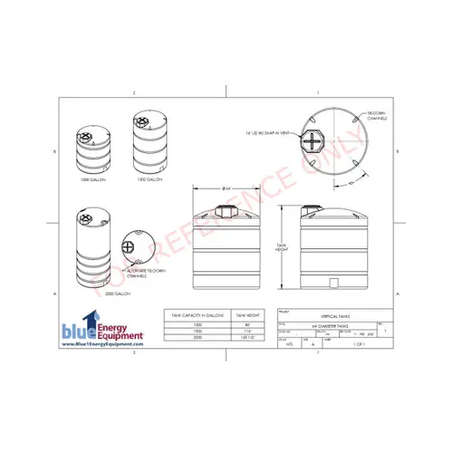 Blue 1 Energy Equipment 1000 Gal DEF Southern EasyTank Systems w/ Remote Dispense Pedestal