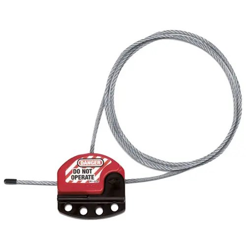 Master Lock S806 Adjustable Cable Lockout, 6 ft. Cable