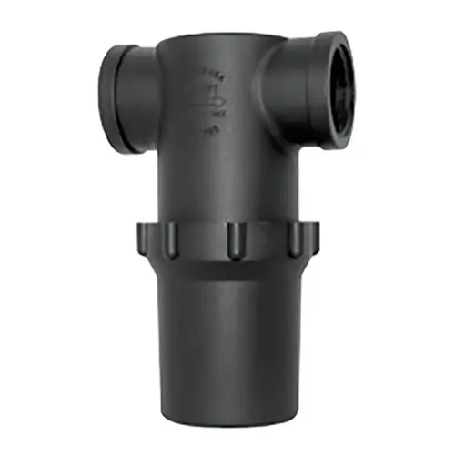 TerreMax Black Poly Top & Bowl In-Line 1 1/4 in. T-Strainer