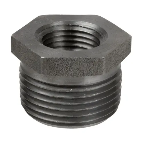 Smith Cooper 1/2 in. Black Merchant Steel Hex Bushing