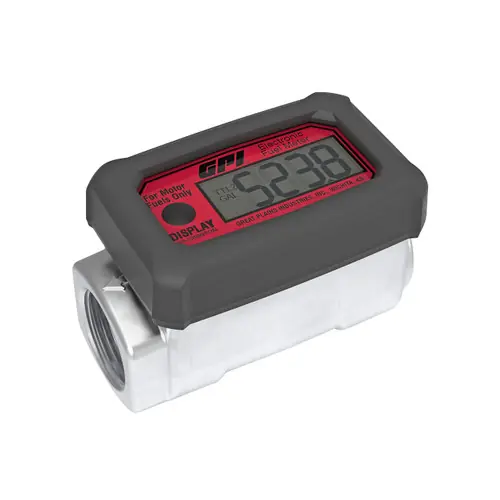 GPI 01A31GMME 1 in. NPT Digital Methanol Fuel Meter- Gallons