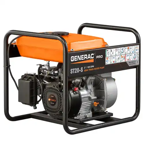 Generac ST20-S 2 in. Semi-Trash Water Pump, 158 GPM