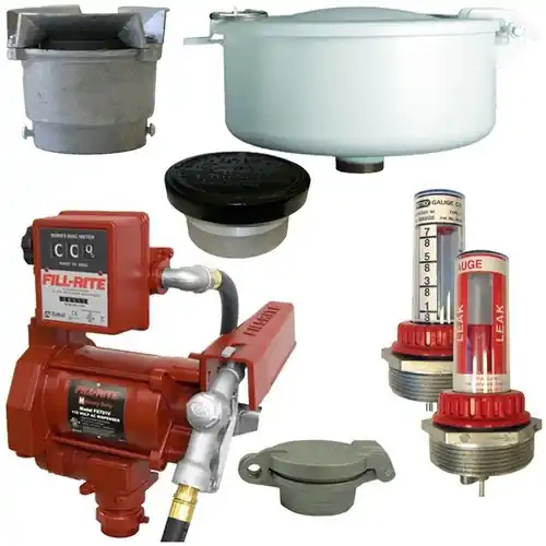 20 GPM Pump & Diesel Vent Kit For 300 Gal. x 39 in. Double Wall Skid Tank w/ E-Vents