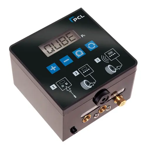 PCL ACCURA Qube 4 Automatic Tire Inflator w/16 ft. Hose & Single Lock-On Chuck, 110V, 0-145 PSI