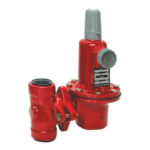 Emerson Fisher Type 627-574 2 in. FNPT Ductile Iron High Pressure Regulator w/ 3/8 in. Port, 35 - 80 PSIG Spring, 15.043M BTU/HR