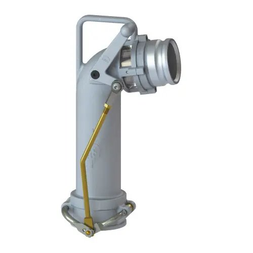 PT Coupling UTF40 Dual Point Tight Fill Elbow w/ 4 in. Male Adapter, 21 1/2 in. H.