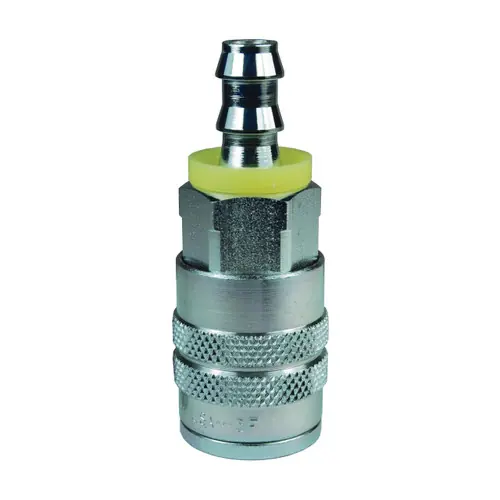 Dixon DF-Series Pneumatic Steel Manual Push-Loc Hose Barb Coupler