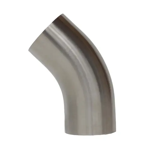 JME SS2KS7 Series, 316 SS 45° Buttweld Elbow w/Tangents, Polish ID/OD