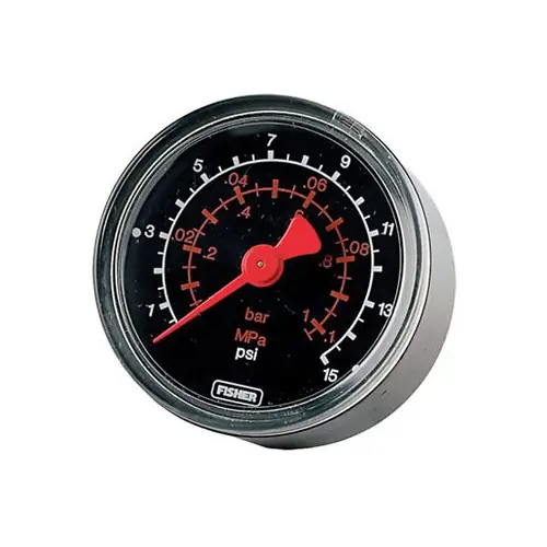 Emerson Fisher J500 Series Pressure Gauge, Back Connection