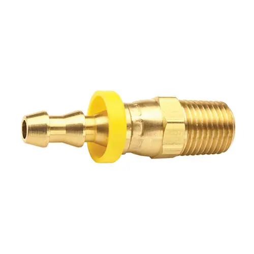 Dixon Brass Male NPT Swivel x Push-On Brass Hose Barb Fittings, Dryseal