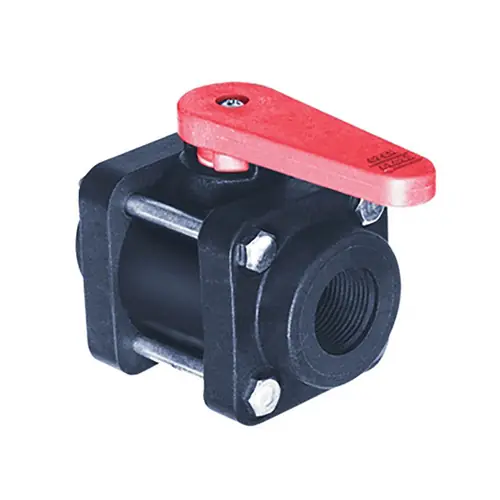 Bee Valve Bolted Polypropylene Full Port Ball Valves w/Poly-Tef Seats