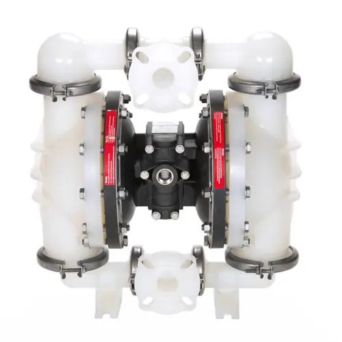 All-Flo C150 1 1/2 in. Flange Polypropylene Air Diaphragm Pump w/ PTFE with Santoprene Backup Diaphragms, PTFE Balls & Polypropylene Seats