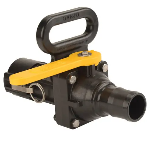 Banjo Easy-Fill™ Polypropylene Bolted Ball Valves w/ Carry Handle