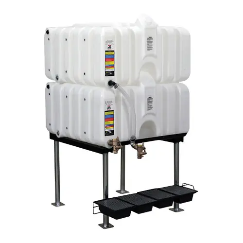 Rhino Tuff Tanks RTT-6330-NV 80/80 Gallon Gravity Feed Polyethylene Tank Package