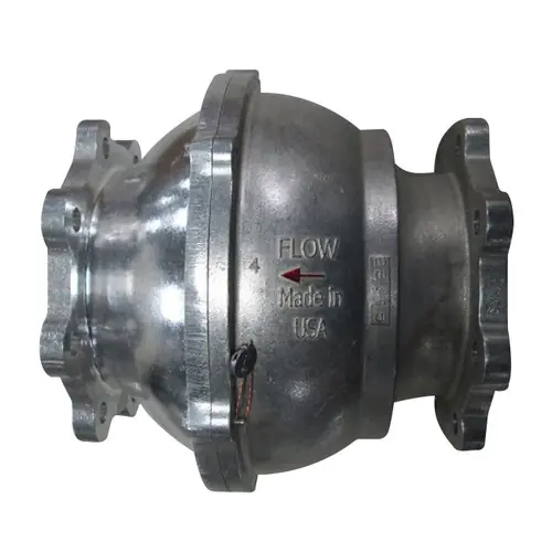 BTI BTCV4022 4 in. Flange Aluminum Optima Check Valve Assembly w/ Spring, Silicone Seal