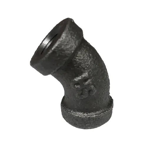 Service Metal Series SB45 Class 150 Black Malleable Iron 2-1/2 in. 45° Elbows