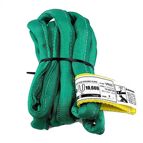 DD Sling VR2 Viking Seamed Green Endless 0.80 Dia. Roundsling