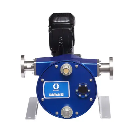 Graco SoloTech 23 Positive Displacement Hose Pump w/ AC Motor & 316 SS Hose Barb - Low Speed