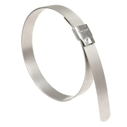 Dixon Pow'r Tight 7 in. ID x 3/4 in. Wide Double Wrapped Stainless Steel Band Clamps, 25 Box Qty