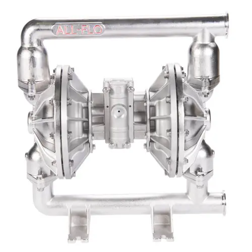 All-Flo F Series 1 1/2 in. Tri-Clamp All-Pur FDA Pumps, 115 GPM w/Santoprene Diaphragm, Valve & Ball, EPDM O-Ring, SS Seats
