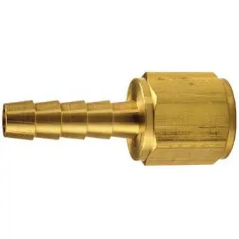 Dixon Brass 45° SAE/37° JIC Female Swivel Hose Barb w/Dual Angle Seat Fitting, Lead Free