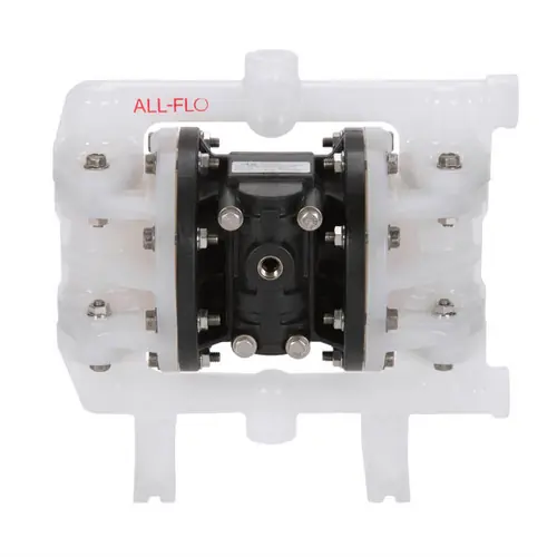 All-Flo A050 1/2 in. NPS Polypropylene Air Diaphragm Pump w/ Santoprene Diaphragms & Balls, Polypropylene Seats