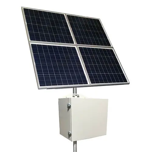 Tycon Systems® RemotePro® 340W Solar, 12/24V 200Ah Batt, 20A MPPT Controller Remote Power Solar System, Steel Enclosure