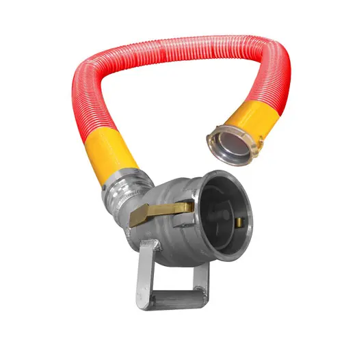Kuriyama Tigervapor 4 in. Heavy Duty Vapor Recovery Hose Assemblies w/ Part C Female Coupler x Swivel 45° CPP Ends