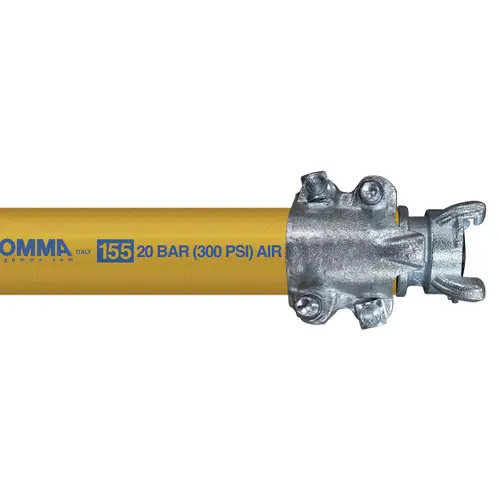 Kuriyama T155AK 2 in. Textile Cord Air Hose Assembly, 300 PSI
