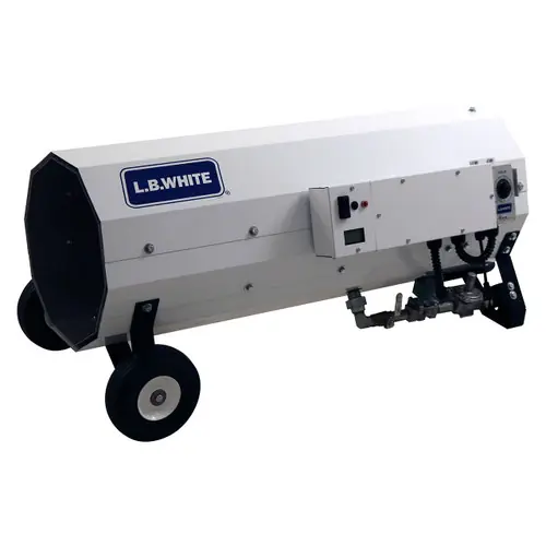 L.B. White Boss 400DF Forced Air High CFM 400,000 BTU Direct Fired, Dual Fuel LP/NG Heater