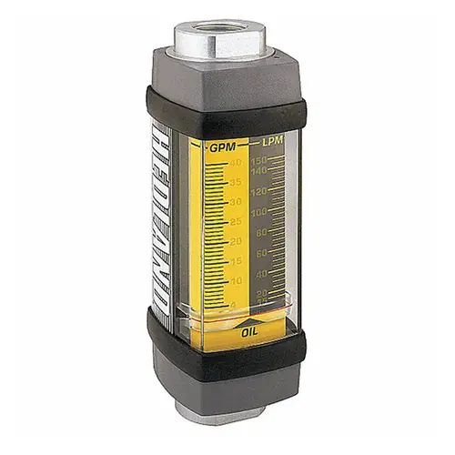 Badger Meter Hedland Variable Area Oil Flow Meter, 12 SAE Aluminum Fitting