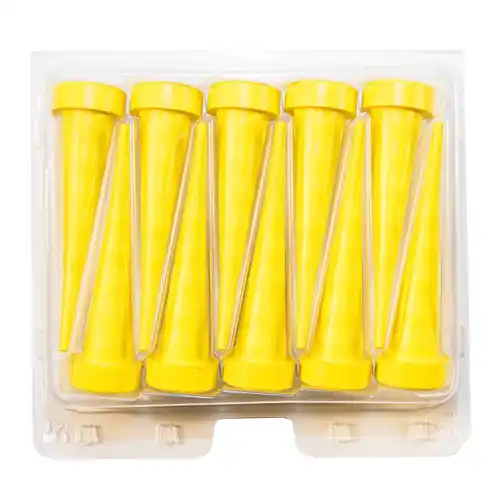 Yelloc Serviceline SSB10 Standard Flexible Hydraulic Service Plugs, .16 in. to .91 in., 10 Pieces/Box