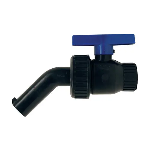 Dixon 1 in. Polypropylene 45° Single Union Nozzle Valve